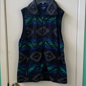 Pattern Fleece Vest